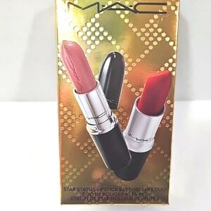 MAC Cosmetics Lipstick Duo Ruby Woo Matte Thanks Its Mac Pink Lustreglass Makeup